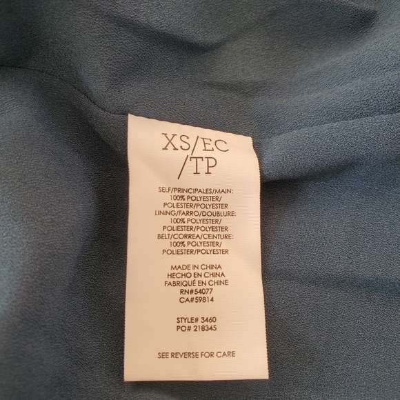 CAbi Pirouette Floral Semi Sheer Long Sleeve Tiered Dress Style 3460 Size XS - Picture 12 of 12